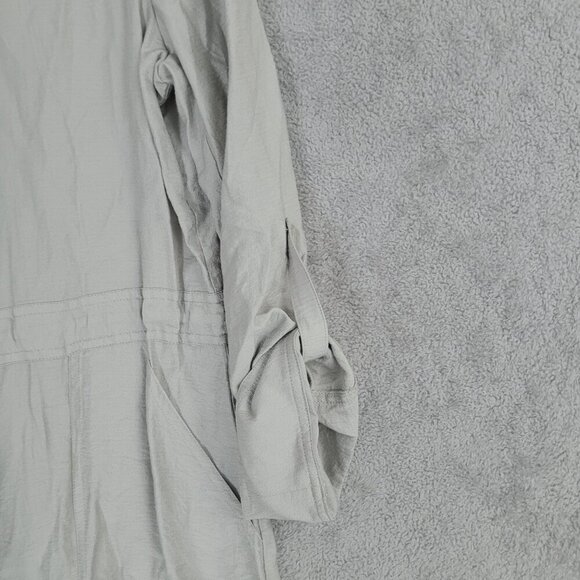 Chico's Womens Gray Button-Up Shirt Dress Size 2/L Rayon/Nylon Blend  28PT - Picture 6 of 8